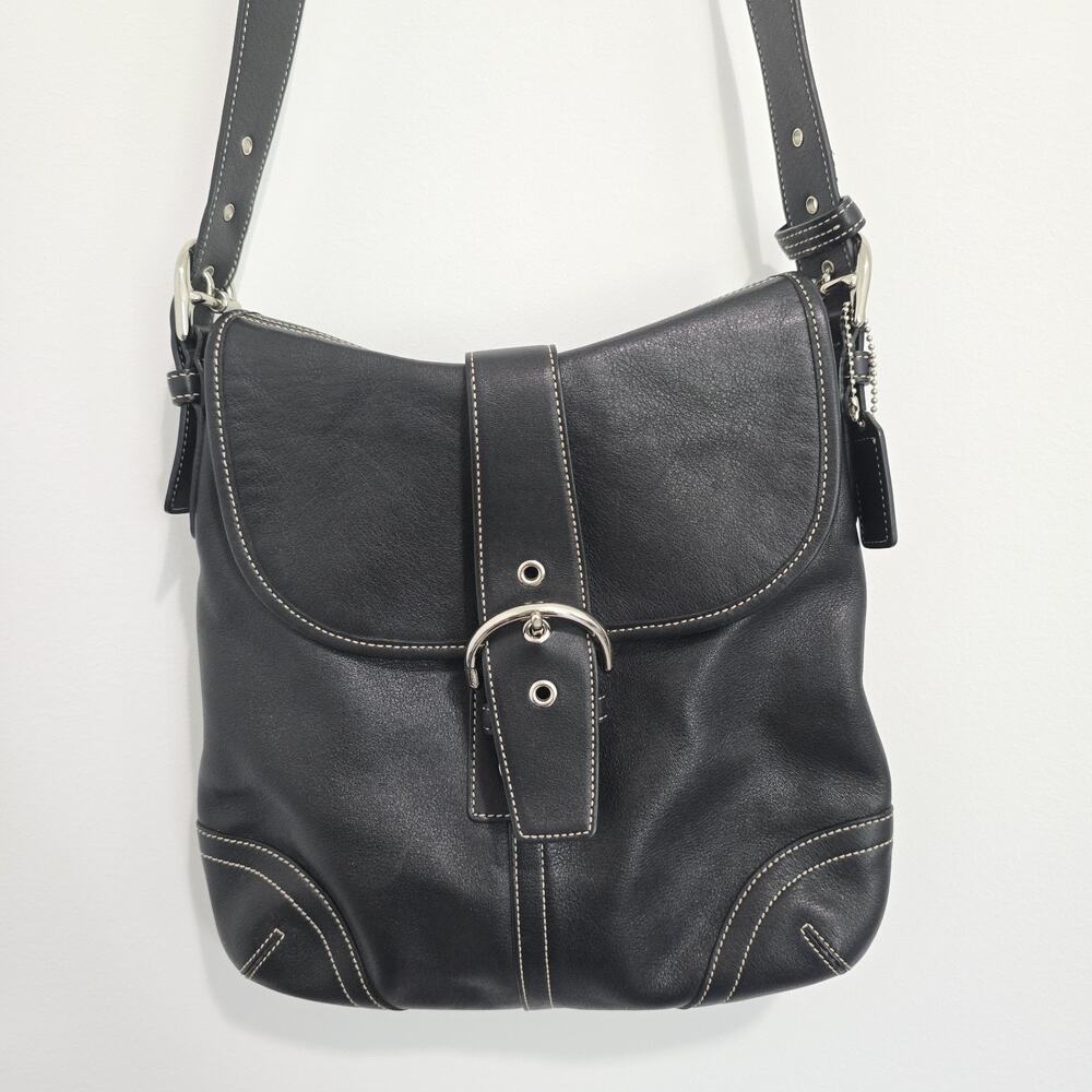 Coach Vintage Y2K Small Signature Buckle Flap Soho Crossbody